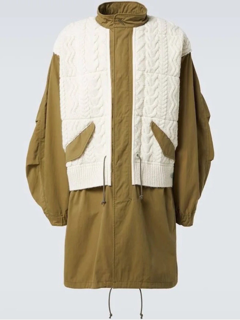 Comme des Garçons EYE x Richmond Knitwear Paneled Parka